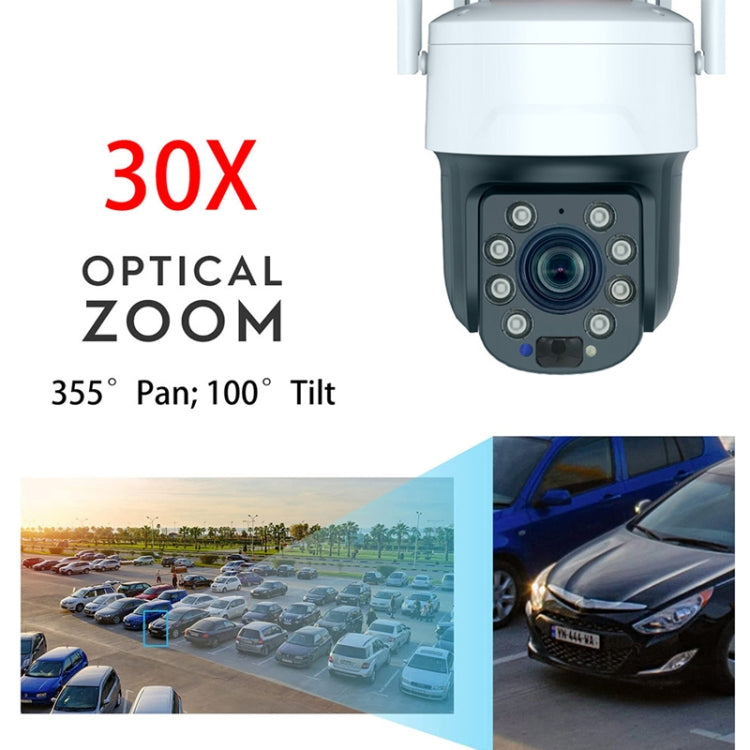 RH-Q10 Graffiti 5MP Wifi Wireless Solar Camera 30X Optical Zoom Auto Tracking Patrol IP66 Waterproof - Wireless Camera by PMC TechLife | Online Shopping South Africa | PMC TechLife