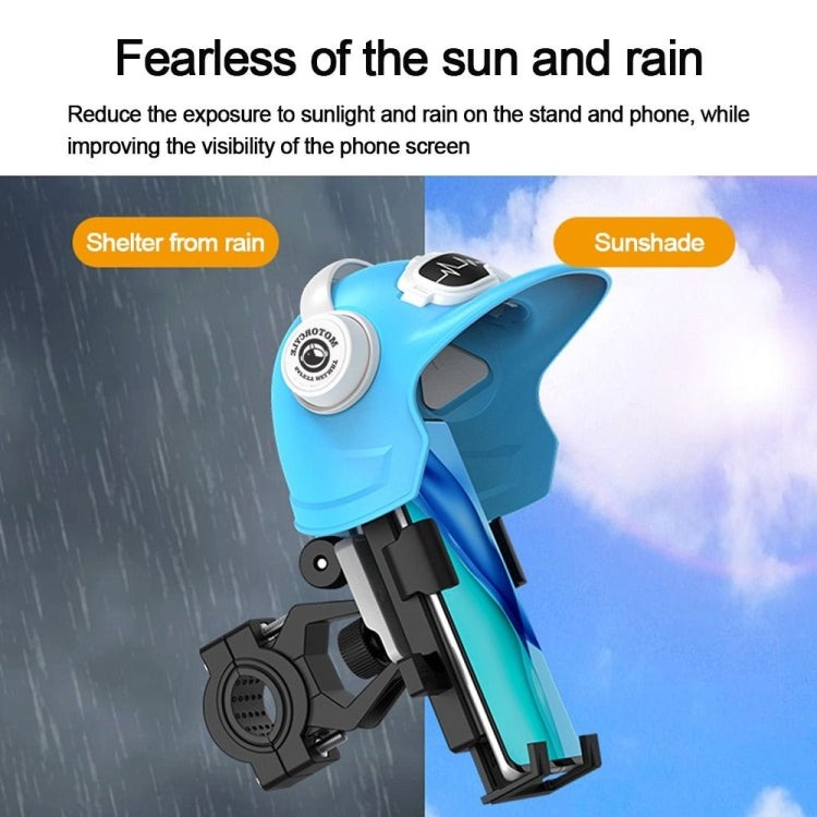 Small Helmet Sunscreen Phone Stand Bracket Motorcycle Mobile Phone Holder,Spec: Rearview Mirror White - Holder by PMC TechLife | Online Shopping South Africa | PMC TechLife | Buy Now Pay Later Mobicred