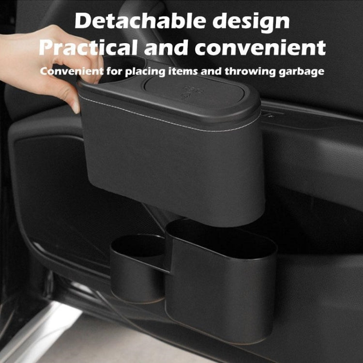 Car Seat Water Cup Holder Umbrella Storage Box Trash Can, Color: Black Leather - Stowing Tidying by PMC TechLife | Online Shopping South Africa | PMC TechLife | Buy Now Pay Later Mobicred