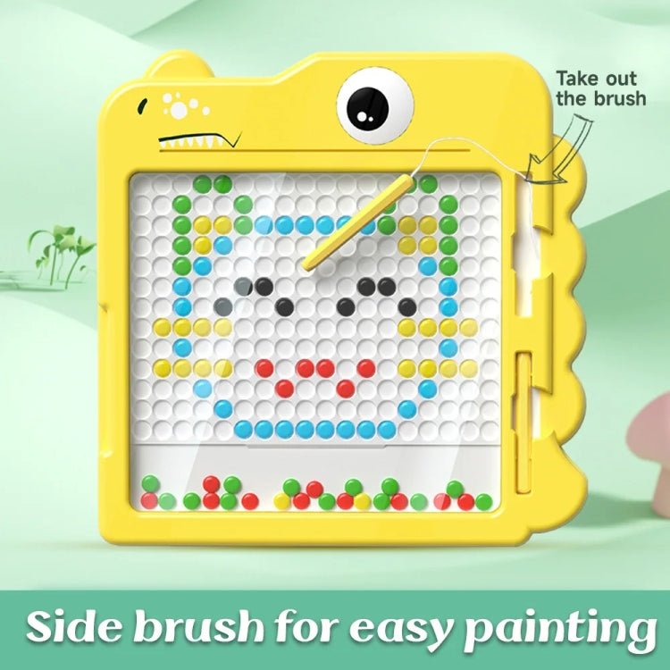 Kids Magnetic Drawing Board Big Chess Children Creative Toys, Spec: 106 Beads Dinosaur Yellow - Drawing Toys by PMC Jewellery | Online Shopping South Africa | PMC Jewellery | Buy Now Pay Later Mobicred