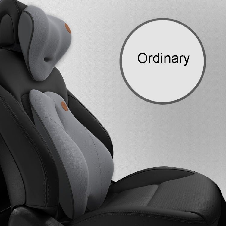 SR-21 Car Lumbar Cushion Headrest Seat Memory Foam Accessories, Style: Ordinary Lumbar Support (Gray) - Seat Accessories by PMC TechLife | Online Shopping South Africa | PMC TechLife
