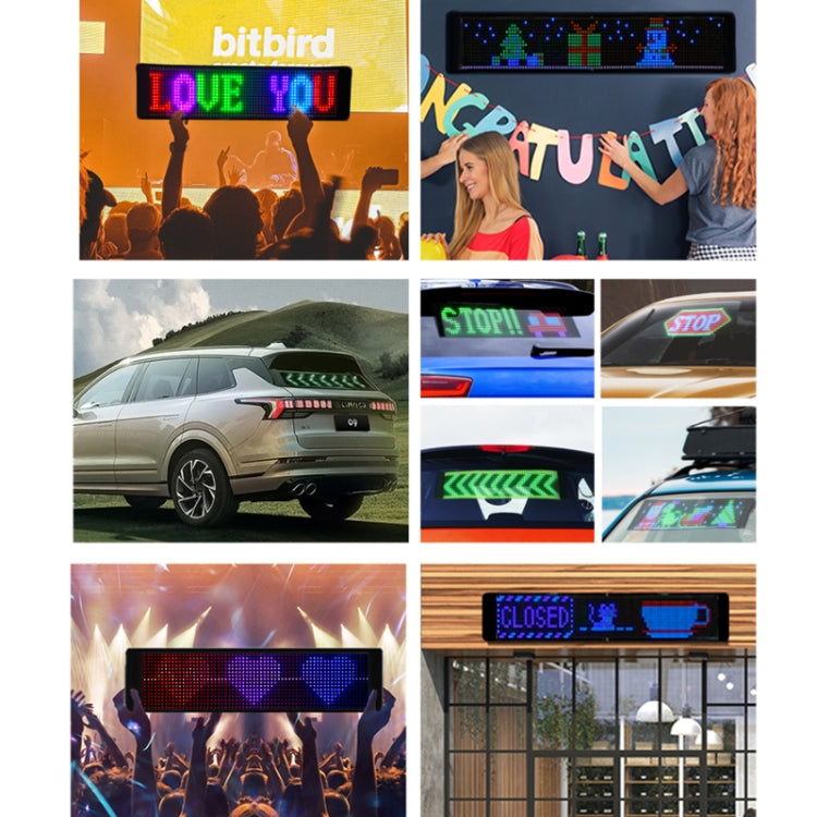 788x90mm Vehicle Rear Window Color Flexible LED Electronic Screen - Car Monitor by PMC Jewellery | Online Shopping South Africa | PMC Jewellery | Buy Now Pay Later Mobicred