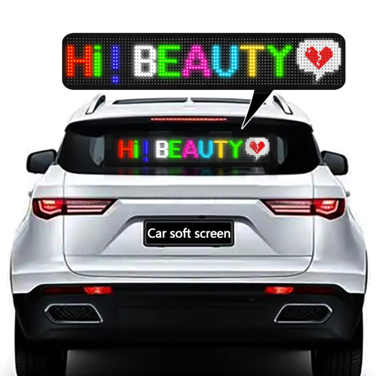 260x150mm Vehicle Rear Window Color Flexible LED Electronic Screen - Car Monitor by PMC TechLife | Online Shopping South Africa | PMC TechLife | Buy Now Pay Later Mobicred