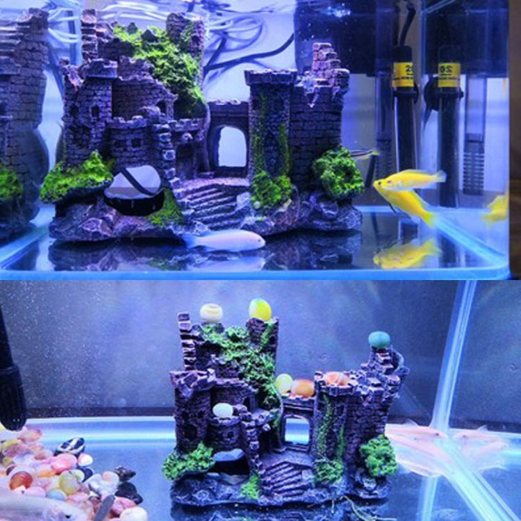 Fish Tank Ancient Castle Resin Decoration Aquarium Cavern Building Decoration - free shipping - PMC TechLife - Order now!
