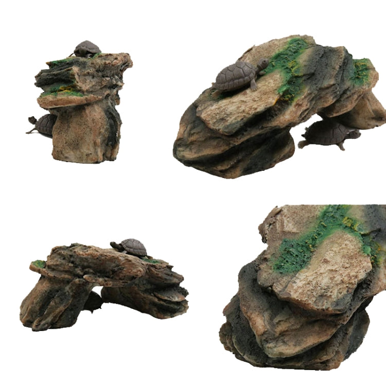 GT013M Resin Turtle Sunbed Climbing Table Stump Hideaway House Sunback Table - Reptile Supplies by PMC Jewellery | Online Shopping South Africa | PMC Jewellery