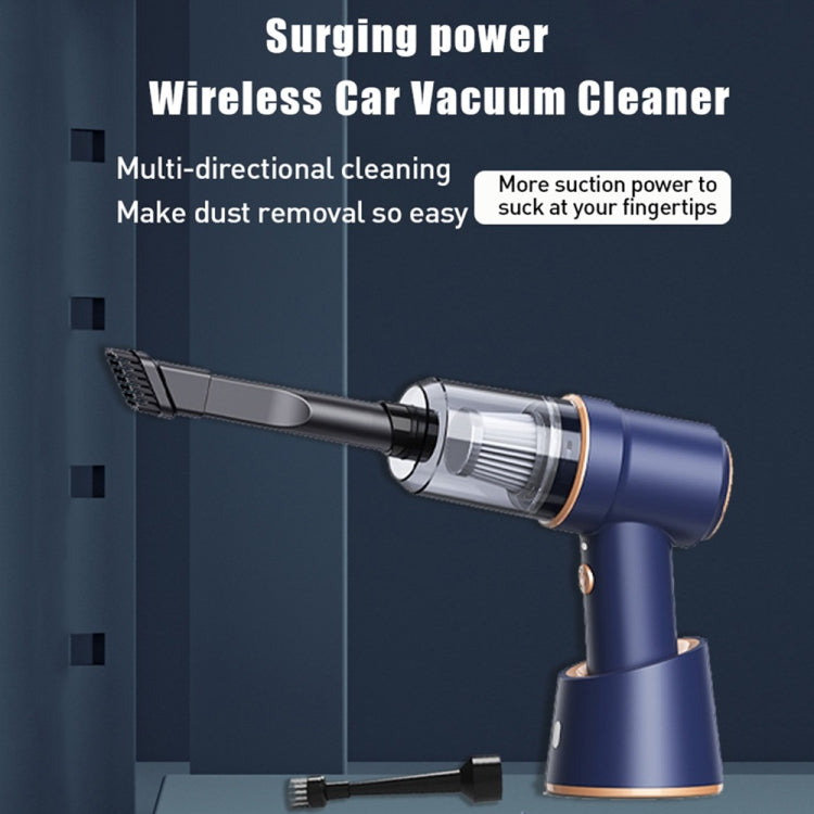 Small Wireless Charging Car Vacuum Cleaner Handheld High Power Vacuum Cleaner, Sort by color: 117CD-Blue - Vacuum Cleaner by PMC TechLife | Online Shopping South Africa | PMC TechLife | Buy Now Pay Later Mobicred