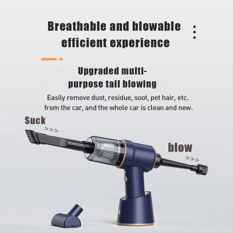 Small Wireless Charging Car Vacuum Cleaner Handheld High Power Vacuum Cleaner, Sort by color: 117CD-Blue - Vacuum Cleaner by PMC TechLife | Online Shopping South Africa | PMC TechLife | Buy Now Pay Later Mobicred