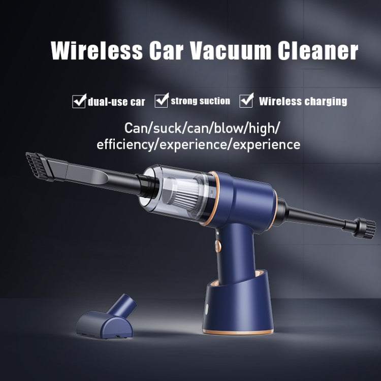 Small Wireless Charging Car Vacuum Cleaner Handheld High Power Vacuum Cleaner, Sort by color: 117CD-Blue - Vacuum Cleaner by PMC TechLife | Online Shopping South Africa | PMC TechLife | Buy Now Pay Later Mobicred