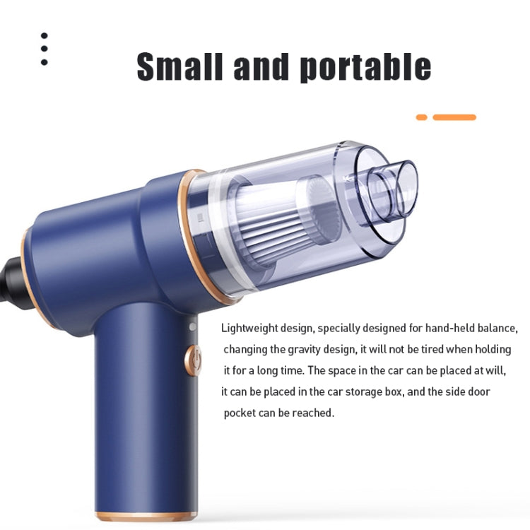 Small Wireless Charging Car Vacuum Cleaner Handheld High Power Vacuum Cleaner, Sort by color: 117CD-Blue - Vacuum Cleaner by PMC TechLife | Online Shopping South Africa | PMC TechLife | Buy Now Pay Later Mobicred