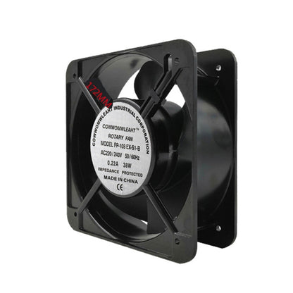 220V 38W 15cm Roller Chassis Electrical Cabinet Shaft Double Rolling Ball Bearing Fan - Fan Cooling by PMC Jewellery | Online Shopping South Africa | PMC Jewellery