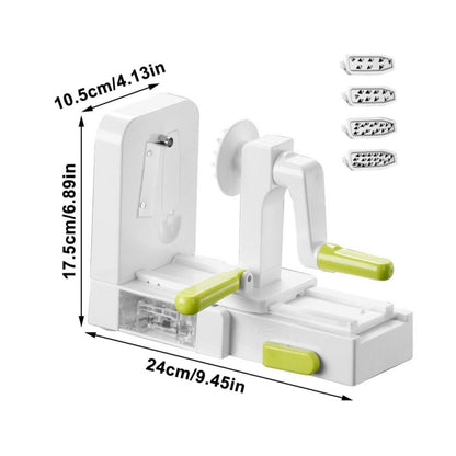 Grater Vegetable Potato Spiral Slicer Whirlwind Fruit Vegetable Spiral Machine, Color: Green - Cutter & Peeler by PMC Jewellery | Online Shopping South Africa | PMC Jewellery | Buy Now Pay Later Mobicred