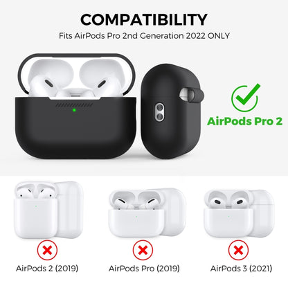 For AirPods Pro 2 AhaStyle PT187 Silicone One-Piece Protective Case With Lanyard Case(White) - For AirPods Pro 2 by AhaStyle | Online Shopping South Africa | PMC Jewellery | Buy Now Pay Later Mobicred