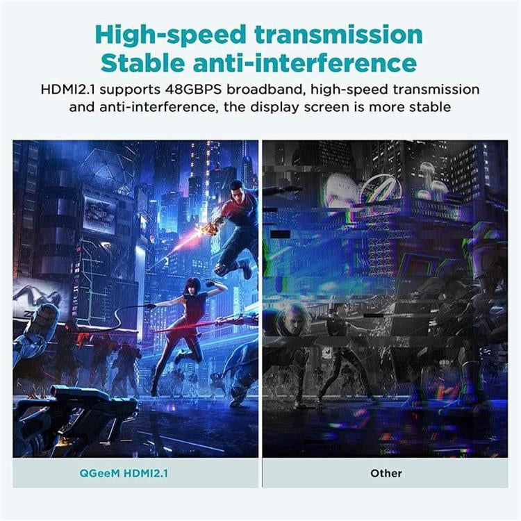 QGeeM QG-AV17 HDMI To HDMI Connection Cable Support 8K&60Hz 3m Length - free shipping - PMC Jewellery - Order now!