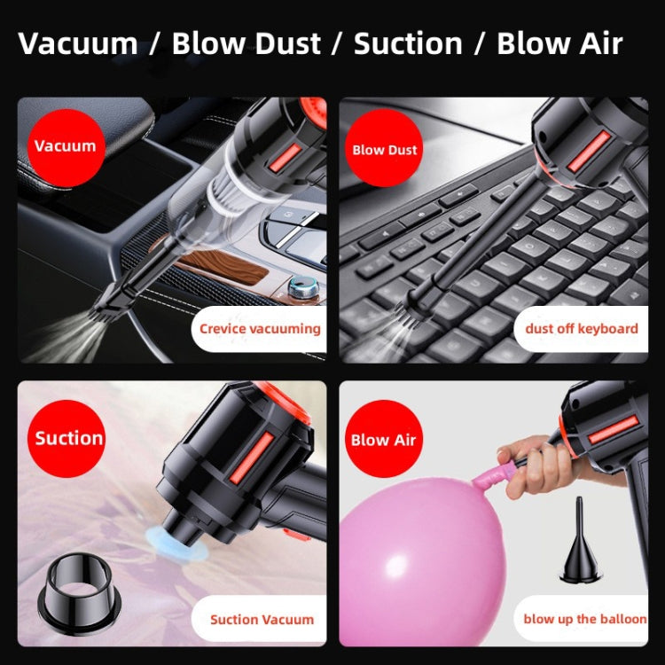 SUITU  ST-6629 3 In 1 5500pa Car Wireless Vacuum Cleaner Blowing Suction And Pumping 3 Modes White -Seat Charge - Vacuum Cleaner by SUITU | Online Shopping South Africa | PMC Jewellery | Buy Now Pay Later Mobicred