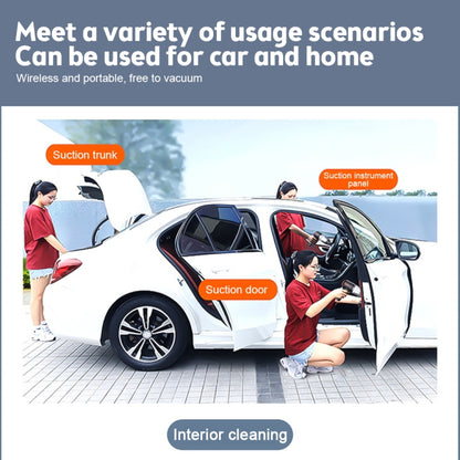 SUITU  ST-6629 3 In 1 5500pa Car Wireless Vacuum Cleaner Blowing Suction And Pumping 3 Modes White -Seat Charge - Vacuum Cleaner by SUITU | Online Shopping South Africa | PMC Jewellery | Buy Now Pay Later Mobicred