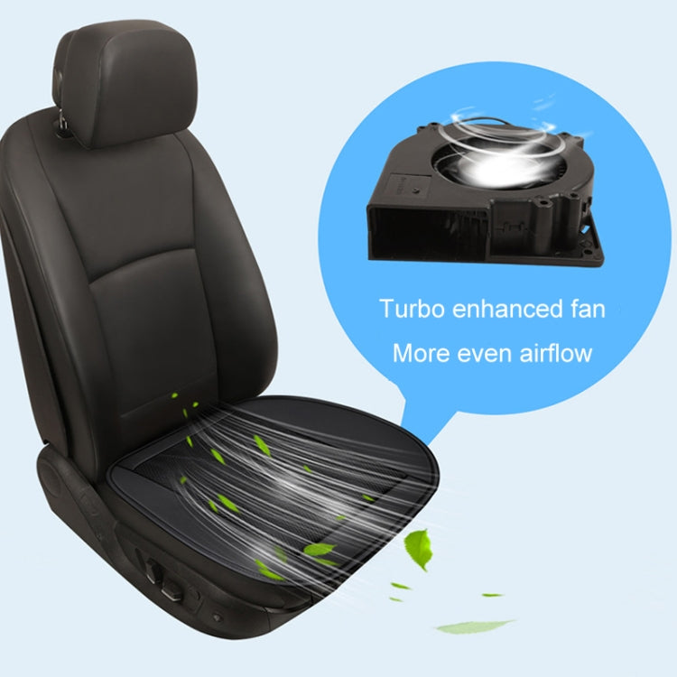 Summer Ventilation Refrigeration USB Car Seat Cushion(Black) - Seat Accessories by PMC Jewellery | Online Shopping South Africa | PMC Jewellery | Buy Now Pay Later Mobicred