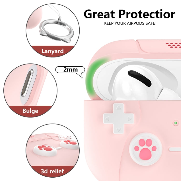 For AirPods Pro 2 Earphone Silicone Protective Case  Cat Claw Cover(Shallow Purple) - For AirPods Pro 2 by PMC Jewellery | Online Shopping South Africa | PMC Jewellery | Buy Now Pay Later Mobicred
