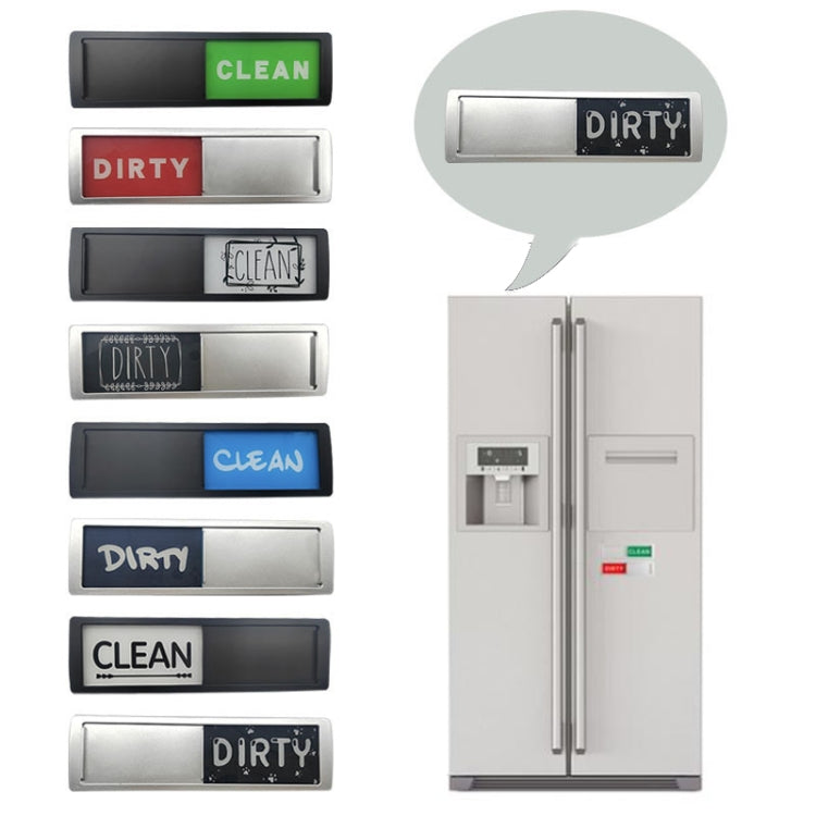 Dishwasher Magnet Clean Dirty Sign Double-Sided Refrigerator Magnet(Black-Black and White) - Dish Washers & Accessories by PMc TechLife | Online Shopping South Africa | PMc TechLife | Buy Now Pay Later Mobicred