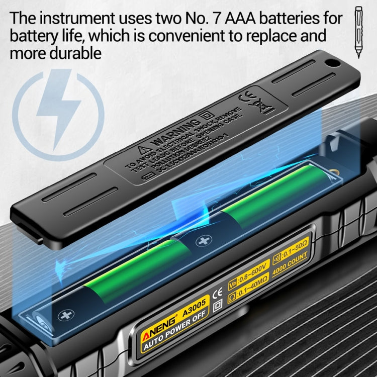 ANENG A3005B 10MHZ/60MF/60 Megohm Intelligent Anti-burning High-precision Digital Universal Meter(Matching Group) - Digital Multimeter by ANENG | Online Shopping South Africa | PMC Jewellery | Buy Now Pay Later Mobicred