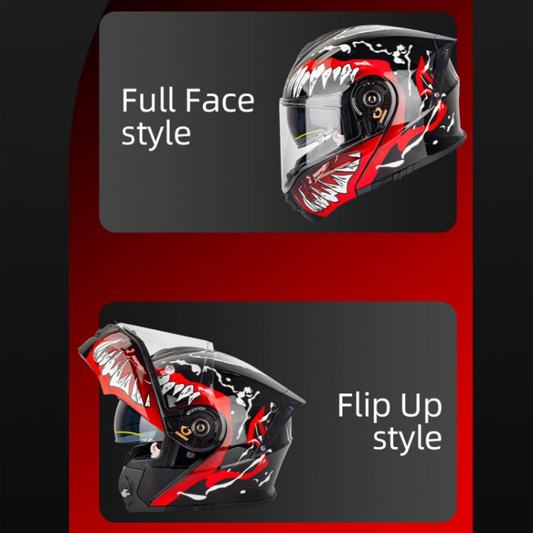 SOMAN Racing Motorcycle Double Lens Riding Safety Helmet, Size: L(Matt Black) - free shipping - PMC TechLife - Order now!