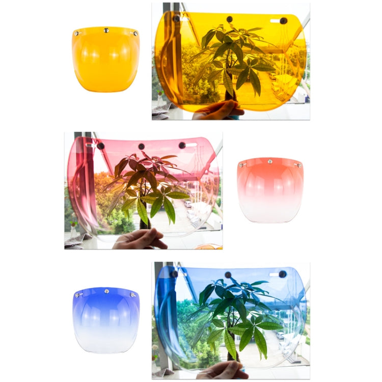 Motorcycle Helmet Three-Button Windproof Lens With Bracket(Pink) - Helmets by PMC TechLife | Online Shopping South Africa | PMC TechLife | Buy Now Pay Later Mobicred