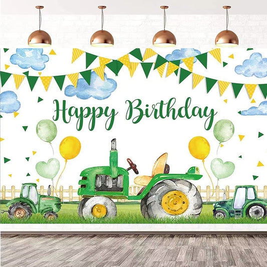 180x240cm Farm Tractor Photography Backdrop Cloth Birthday Party Decoration Supplies - Birthday Party by PMC Jewellery | Online Shopping South Africa | PMC Jewellery | Buy Now Pay Later Mobicred