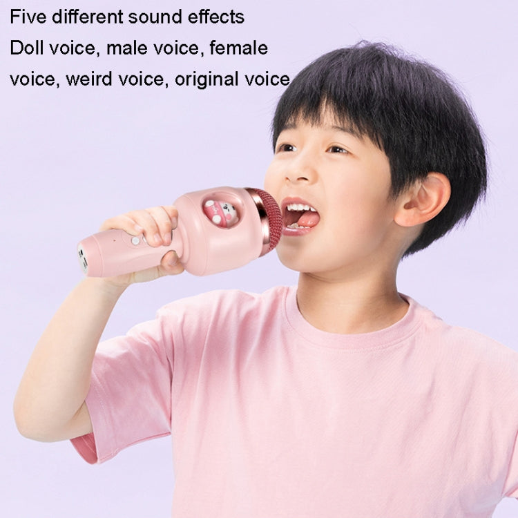 Children Wireless Microphone Bluetooth Phone Singing Microphone(Pink) - Microphone by PMC Jewellery | Online Shopping South Africa | PMC Jewellery | Buy Now Pay Later Mobicred