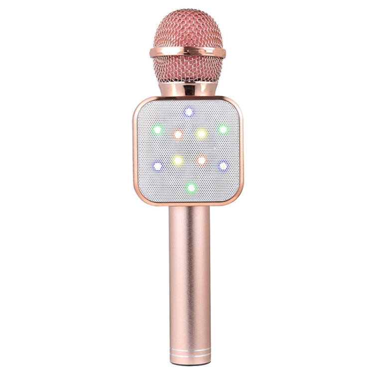 WS-1818 LED Light Flashing Microphone Self-contained Audio Bluetooth Wireless Microphone(Rose Gold) - Microphone by PMC Jewellery | Online Shopping South Africa | PMC Jewellery | Buy Now Pay Later Mobicred