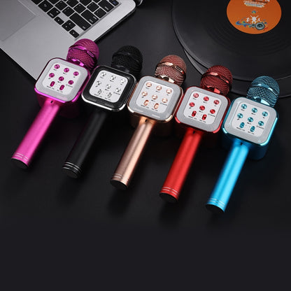 WS-1818 LED Light Flashing Microphone Self-contained Audio Bluetooth Wireless Microphone(Black) - Microphone by PMC Jewellery | Online Shopping South Africa | PMC Jewellery | Buy Now Pay Later Mobicred