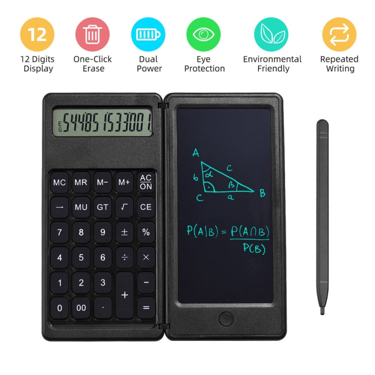 Basic Model 6 inch Learning Business Office Portable Foldable LCD Writing Board Calculator -  by PMC TechLife | Online Shopping South Africa | PMC TechLife | Buy Now Pay Later Mobicred