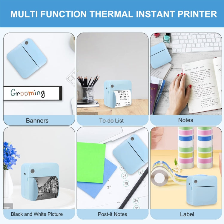 C17 Bluetooth Pocket Mini Label Printer Inkless Thermal Printer Wireless Photo Printer(White) - Receipt Printers by PMC TechLife | Online Shopping South Africa | PMC TechLife | Buy Now Pay Later Mobicred