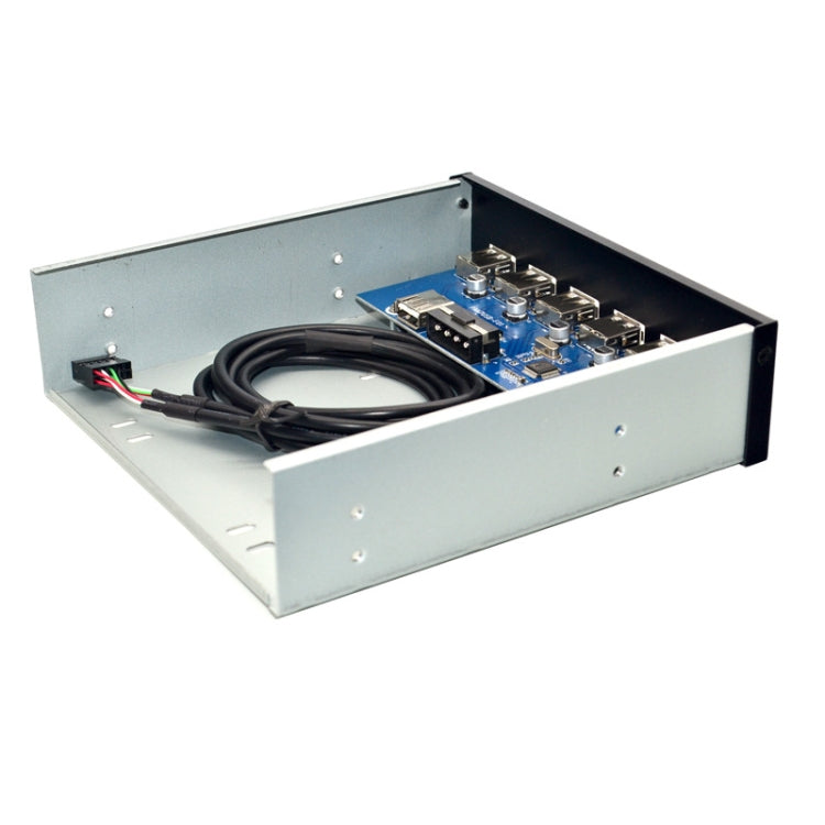 7 Port USB2.0 Optical Drive Bit Front Panel, Style: Flat Mouth - USB 2.0 HUB by PMC Jewellery | Online Shopping South Africa | PMC Jewellery | Buy Now Pay Later Mobicred