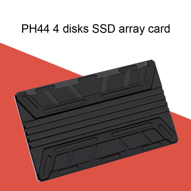 NVMe M.2 MKEY SSD RAID Array Motherboard PCIE Split Card Heatsink - Add-on Cards by PMC TechLife | Online Shopping South Africa | PMC TechLife