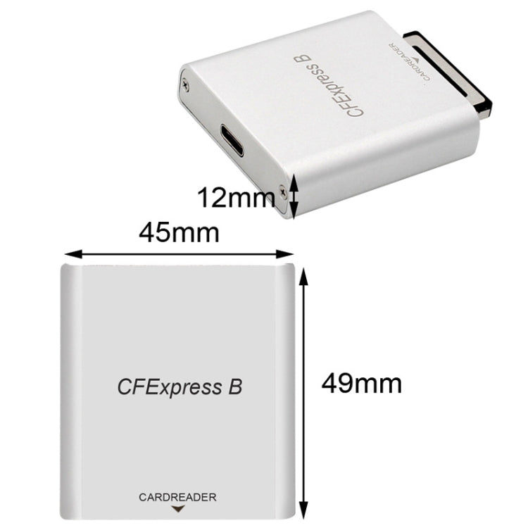 10G High Speed USB3.2 Z6/Z7 1DX3 Wiring CFEXPRESS Card Reader With Double Line -  by PMC Jewellery | Online Shopping South Africa | PMC Jewellery | Buy Now Pay Later Mobicred