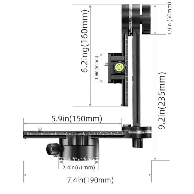 BEXIN  GH-720A Tripod Head  720 Degree Rotating Panorama Head - free shipping - PMC TechLife - Order now!