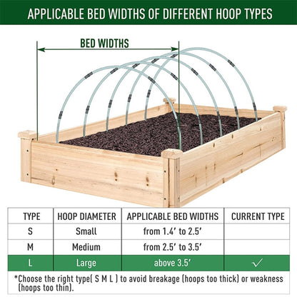 Garden Arch Greenhouse Hoops Rustproof Steel Tunnel Hoop Frame Plant Support, Speci: L  5  Rods 10 Arches - Plant Support & Care by PMC Jewellery | Online Shopping South Africa | PMC Jewellery