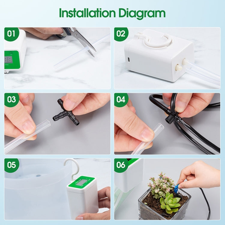 Household Intelligent Drip Irrigation Automatic Watering Timing Machine, Specification: Water 12 Potted Plants - Watering & Irrigation by PMC TechLife | Online Shopping South Africa | PMC TechLife