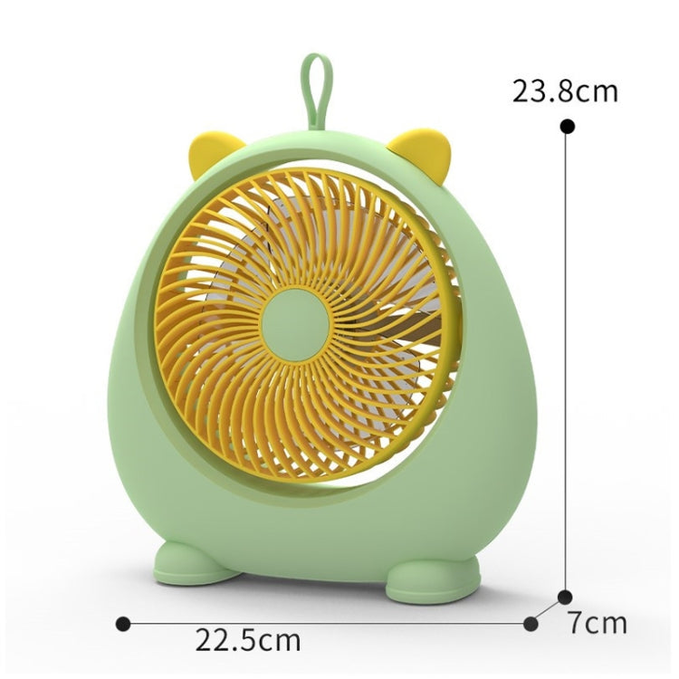 Dormitory Portable Animal Ear Desktop Electric Fan, Style: Charging Version Pink - Electric Fans by PMC Jewellery | Online Shopping South Africa | PMC Jewellery | Buy Now Pay Later Mobicred