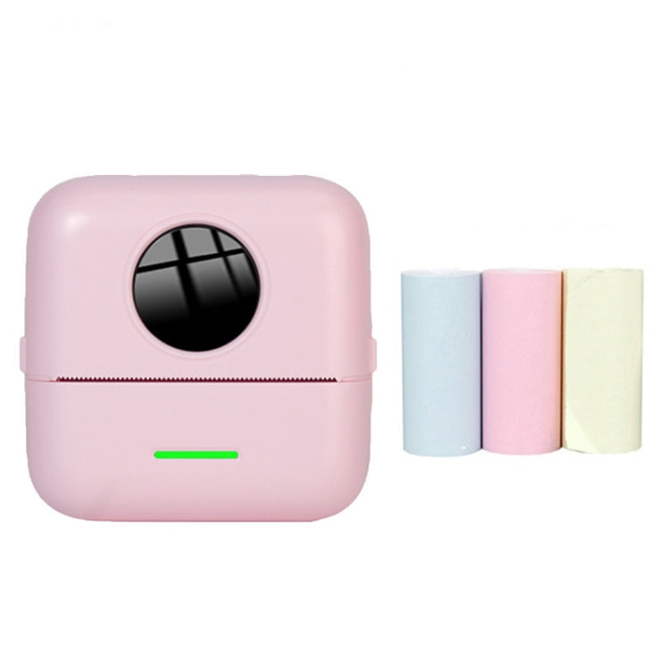 Mini Student Wrong Question Bluetooth Thermal Printer With 3 Rolls Color Paper(Pink) - Printer by PMC TechLife | Online Shopping South Africa | PMC TechLife | Buy Now Pay Later Mobicred