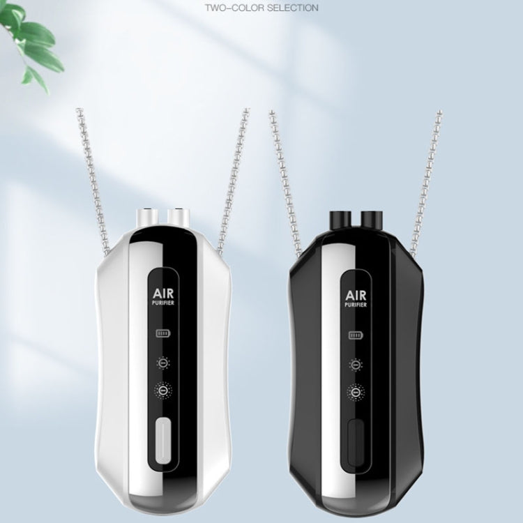 Portable Negative Ion Air Purifier Home Hanging Neck Purifier, Style: Chain Style (White) - free shipping - PMC TechLife - Order now!