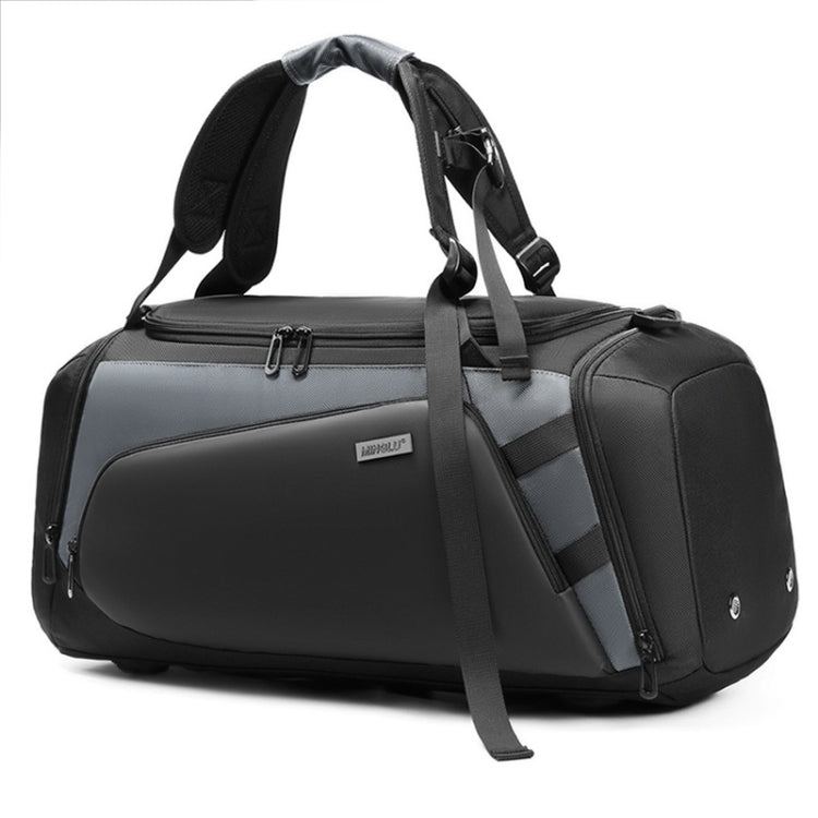 MINGLU Large-Capacity Dry And Wet Separation Gym Bag Messenger Training Bag(Grey) - Travel Bags by PMC TechLife | Online Shopping South Africa | PMC TechLife