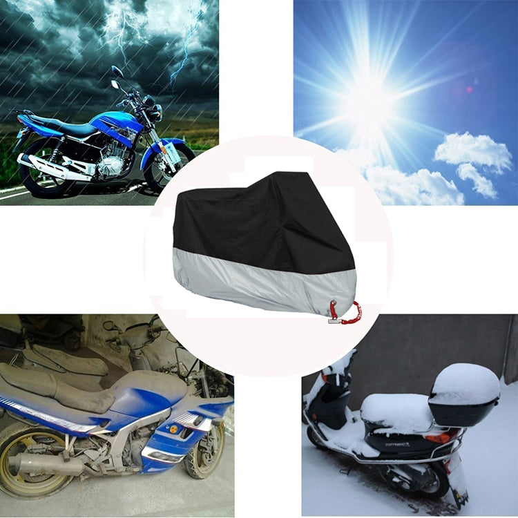 190T Motorcycle Rain Covers Dustproof Rain UV Resistant Dust Prevention Covers, Size: XXL(Black) - Protective Gear by PMC TechLife | Online Shopping South Africa | PMC TechLife | Buy Now Pay Later Mobicred