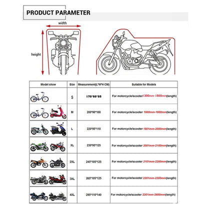 190T Motorcycle Rain Covers Dustproof Rain UV Resistant Dust Prevention Covers, Size: XXL(Black and Fluorescence Green) - Protective Gear by PMC Jewellery | Online Shopping South Africa | PMC Jewellery | Buy Now Pay Later Mobicred