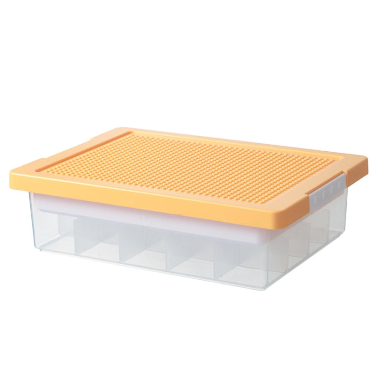 Children Toy Parts Building Blocks Storage Box(Yellow) - Storage Boxes by PMC Jewellery | Online Shopping South Africa | PMC Jewellery