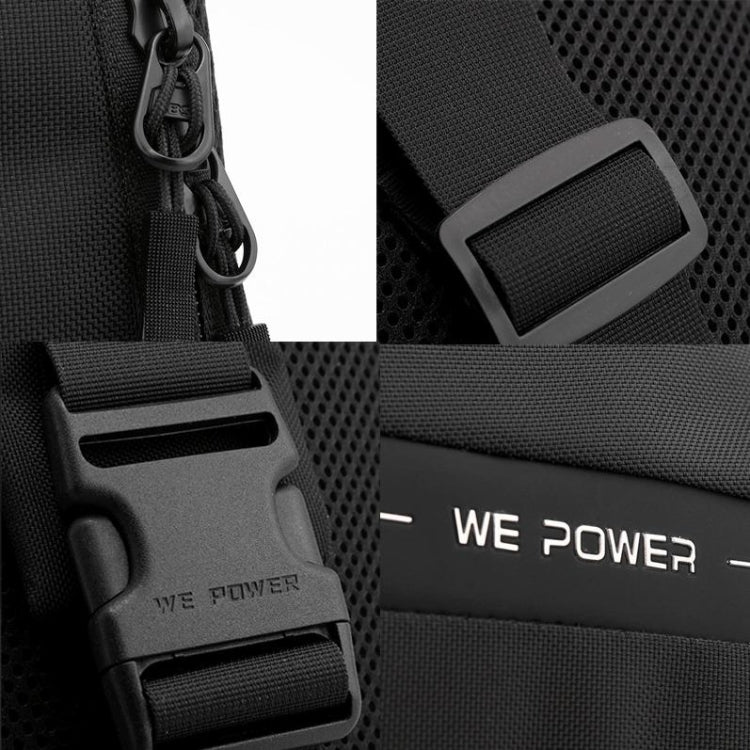 WEPOWER Chest Bag Oxford Cloth Shoulder Messenger Bag(Black) - Crossbody Bags by WEPOWER | Online Shopping South Africa | PMC Jewellery