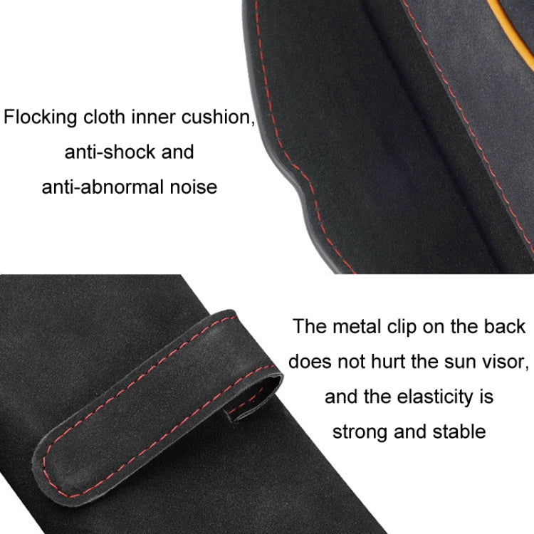 Car Sun Visor Multifunctional Glasses Case Card Storage Bracket(Red) - free shipping - PMC TechLife - Order now!