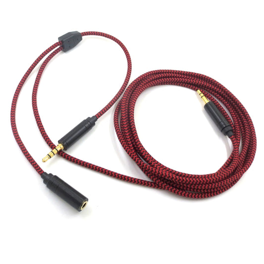 3.5mm Voice Party Live Recording Audio Cable Mobile Game Projection Computer Chat Link Cable(Red Black) - Headset Accessories by PMC Jewellery | Online Shopping South Africa | PMC Jewellery | Buy Now Pay Later Mobicred