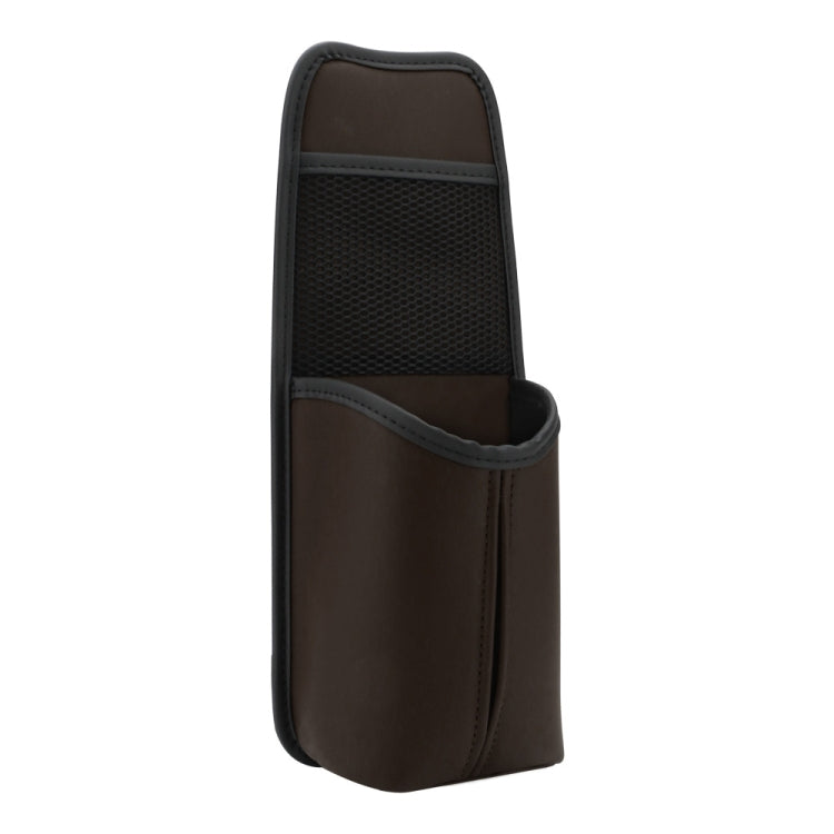 Car Seat Leather Multifunctional Tissue Water Cup Storage Hanging Bag(Brown) - Stowing Tidying by PMC TechLife | Online Shopping South Africa | PMC TechLife | Buy Now Pay Later Mobicred