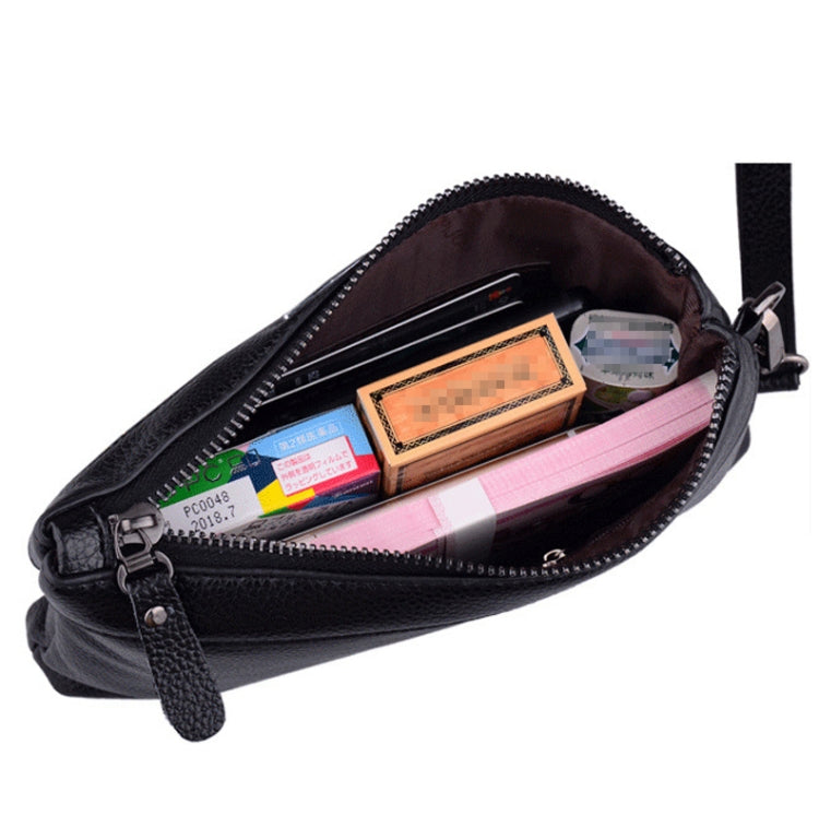 Men Clutch Bag Casual Long Zipper Wallet Large Capacity Handbag(Black) - Wallets by PMC Jewellery | Online Shopping South Africa | PMC Jewellery | Buy Now Pay Later Mobicred