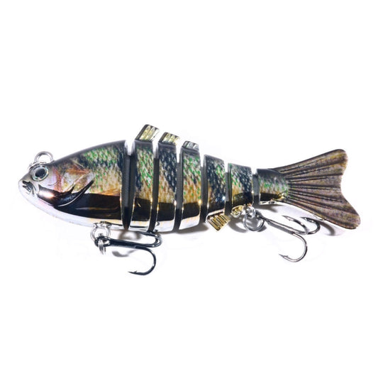 HENGJIA 10cm 24g Bionic Multi-Section Fish Bait Plastic Electroplating Fake Bait(3) - Fishing Lures by HENGJIA | Online Shopping South Africa | PMC Jewellery | Buy Now Pay Later Mobicred